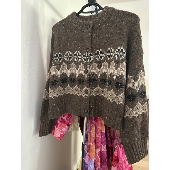 Altuzzara Cammie Sweater Oak Moss Fairisle M - Picture 8 of 9